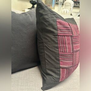 Vintage Handmade Tribal RedDao Woven Pillow COVER ONLY  North Vietnam
#0920241